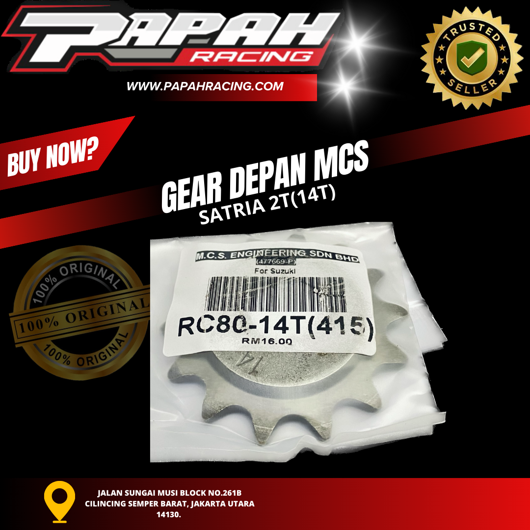 GEAR DEPAN SATRIA 2T MCS 14T